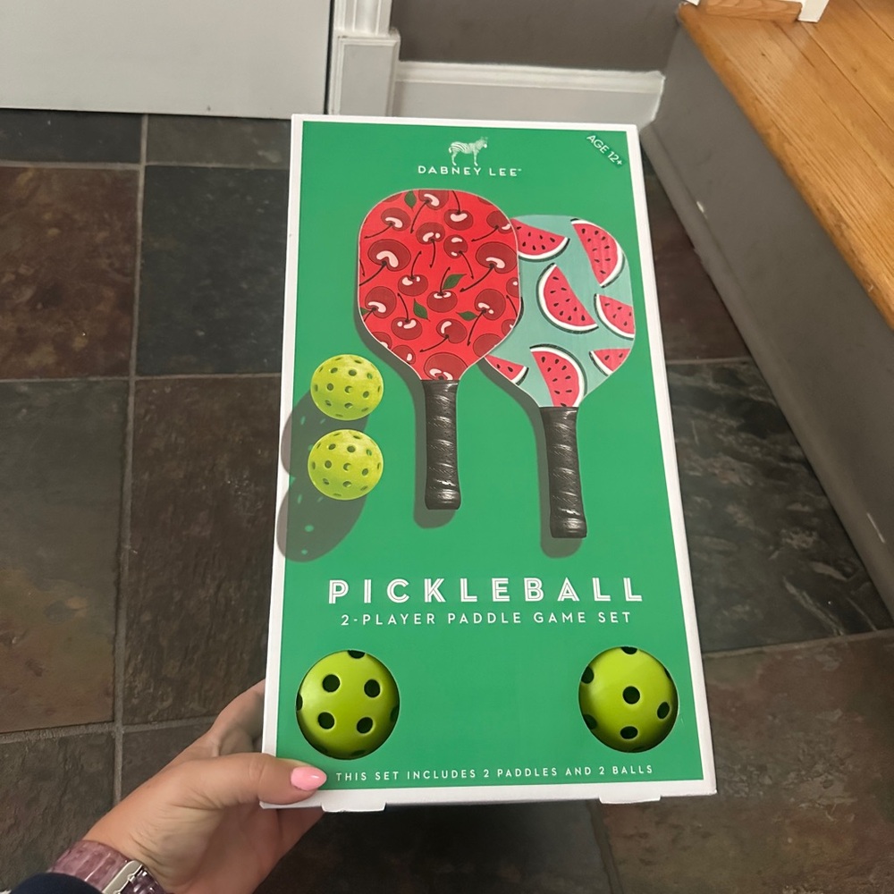 Dabney Lee Watermelon Pickleball Set - Red and Green